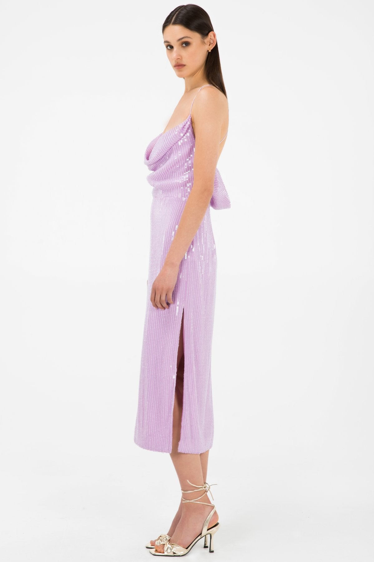 Devon Dress - Lilac by Misha — view 3