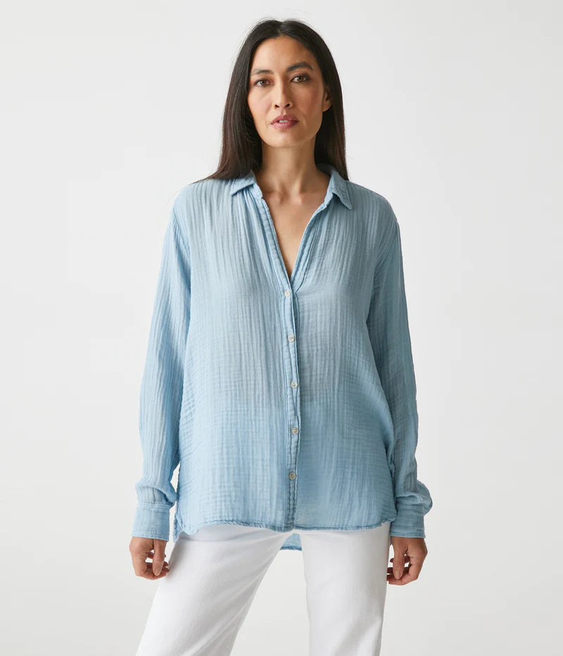 Leo Button Down Top - Harbor by Michael Stars | 25 South Boutiques