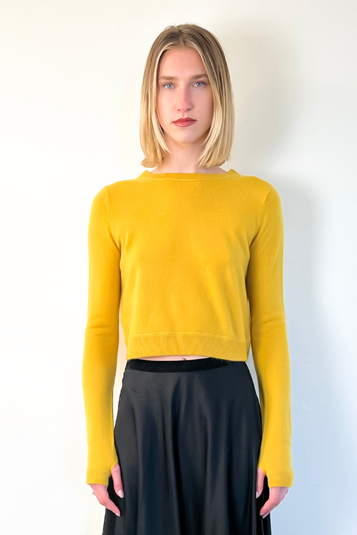 All Thumbs Cashmere Pullover - Dijon by Brazeau Tricot | 25 South Boutiques