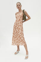 Dina Dress - Mocha Floral by Ownley | 25 South Boutiques