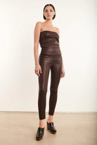 Ankle Leather Legging - Dark Chocolate by SPRWMN | 25 South Boutiques