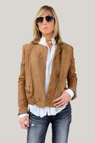 Leather Jacket - Camel by Ron Carati | 25 South Boutiques