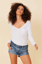 Downtime Oversized Tee - White by LA Made | 25 South Boutiques