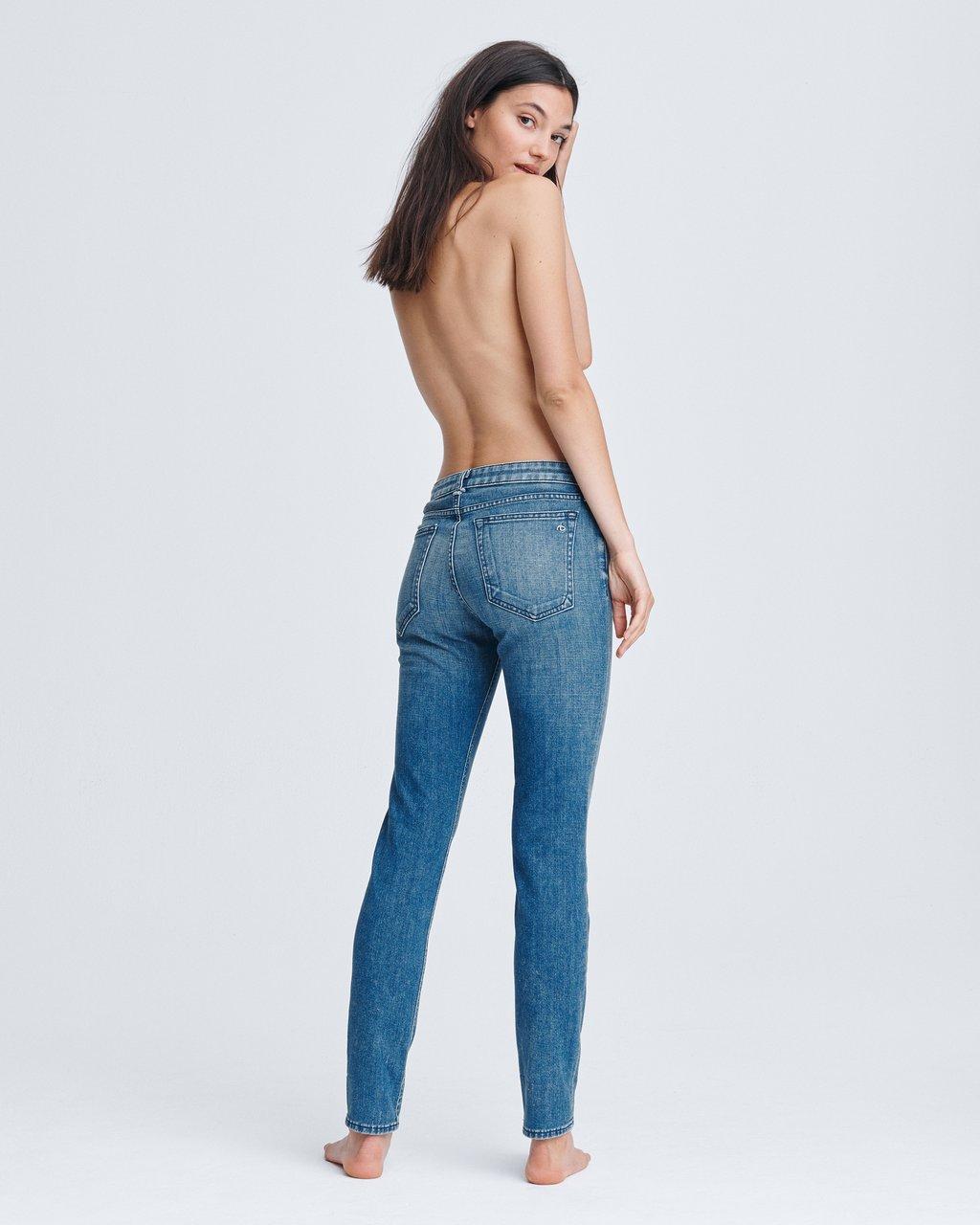 Dre Low Rise Boyfriend - Sapphire by Rag & Bone — view 3
