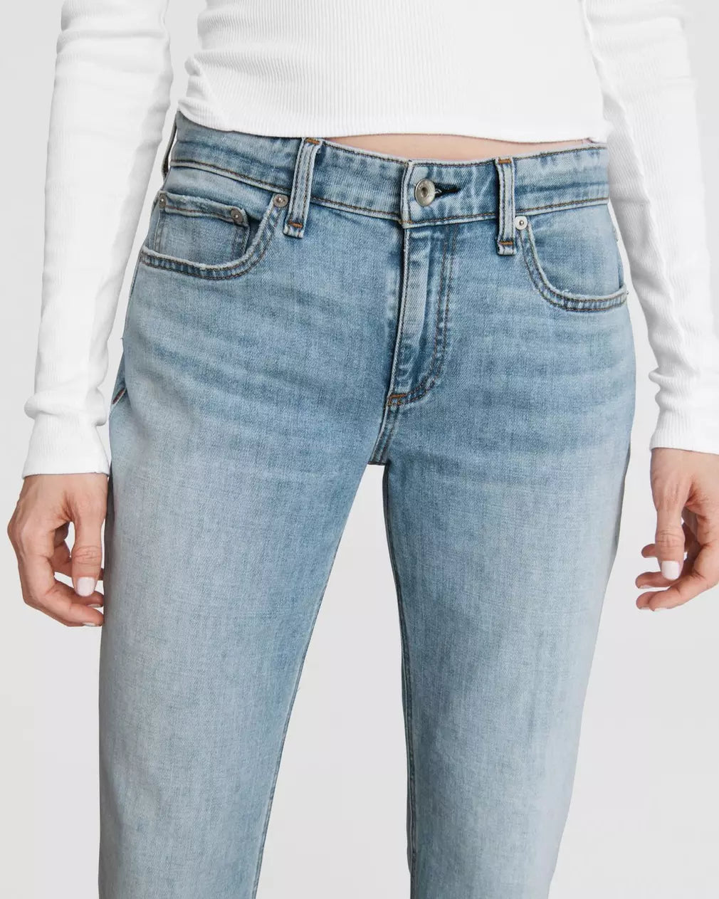 Dre Low-Rise Boyfriend - Tulip by Rag & Bone — view 5