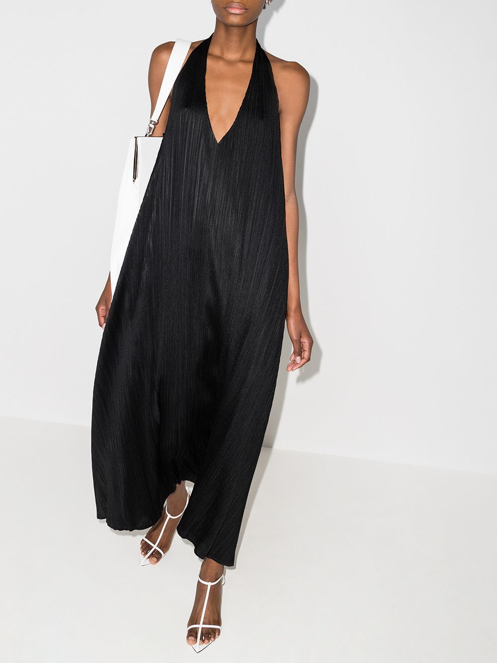 Pleated Back Dress - Black by Issey Miyake — view 3
