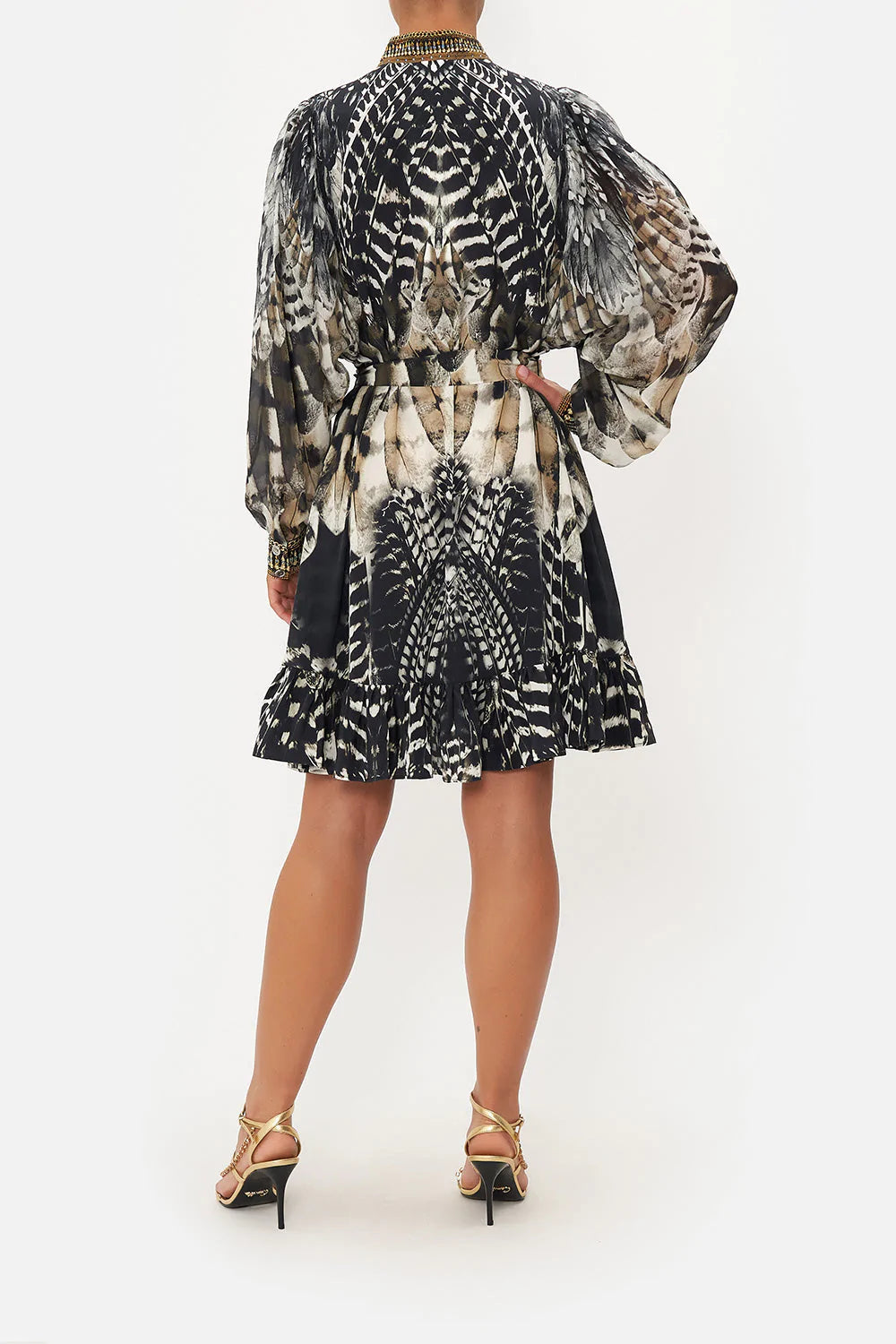 Drop Sleeve Shirt Dress - Night Owl by Camilla — view 3