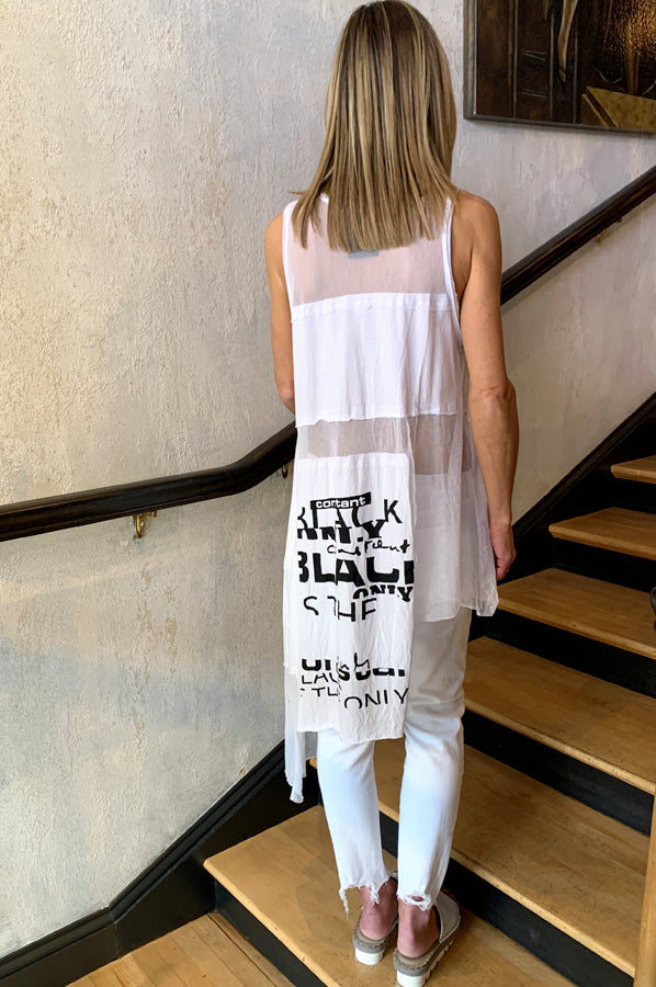 Varra Tunic - White by Studio B3 — alternate view