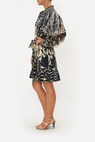 Drop Sleeve Shirt Dress - Night Owl by Camilla — view 4