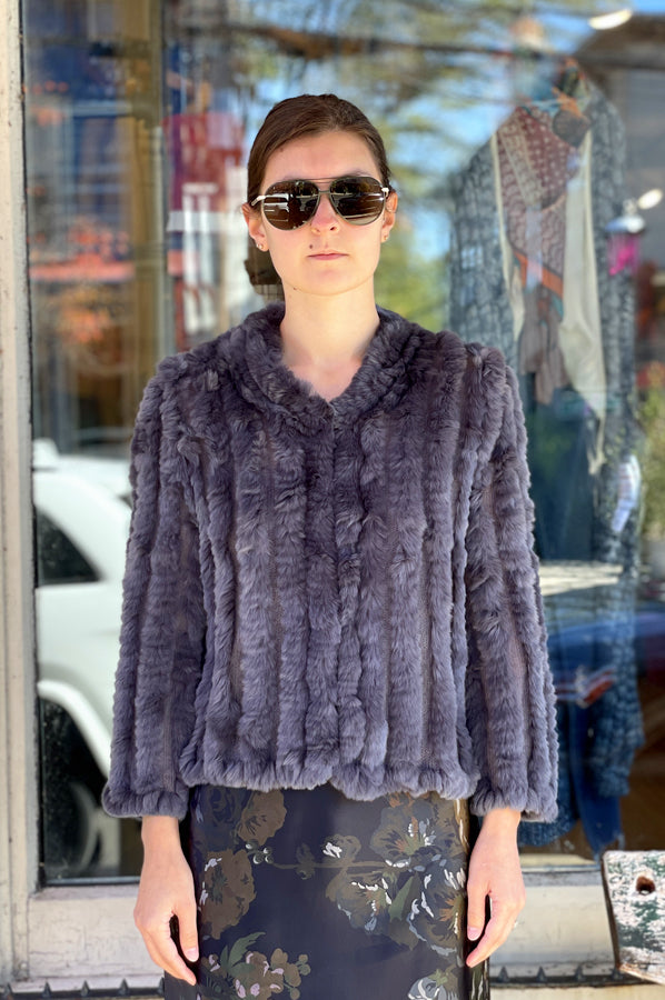 Rosa Fur Jacket - Galaxy by Heartloom — view 3