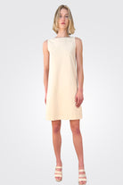 Boat Neck Cotton Blend Dress - Sugar by Circolo | 25 South Boutiques