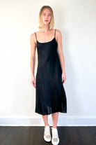 Classic Slip Dress - Black by Brazeau Tricot | 25 South Boutiques