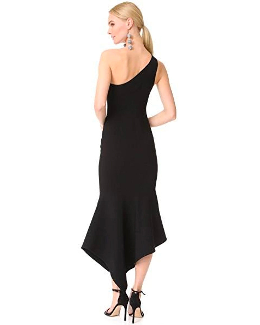 Dulcina One Shoulder Dress - Black by Cinq A Sept — view 3