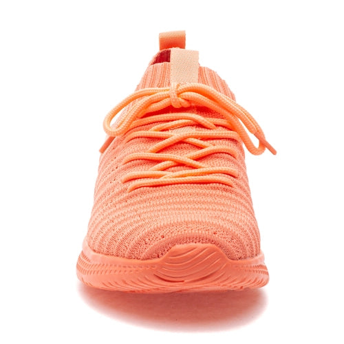 Dyann Knit Sneakers - Orange Knit by J/Slides — view 4