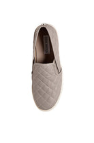 Ecentrcq Neutral Quilted Slip Sneaker - Grey by Steve Madden — view 5