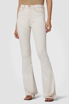 Holly High Rise Flare Jean - Soft Ecru by Hudson — alternate view