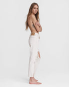 Rosa Mid Rise Boyfriend - Ecru by Rag & Bone — view 4