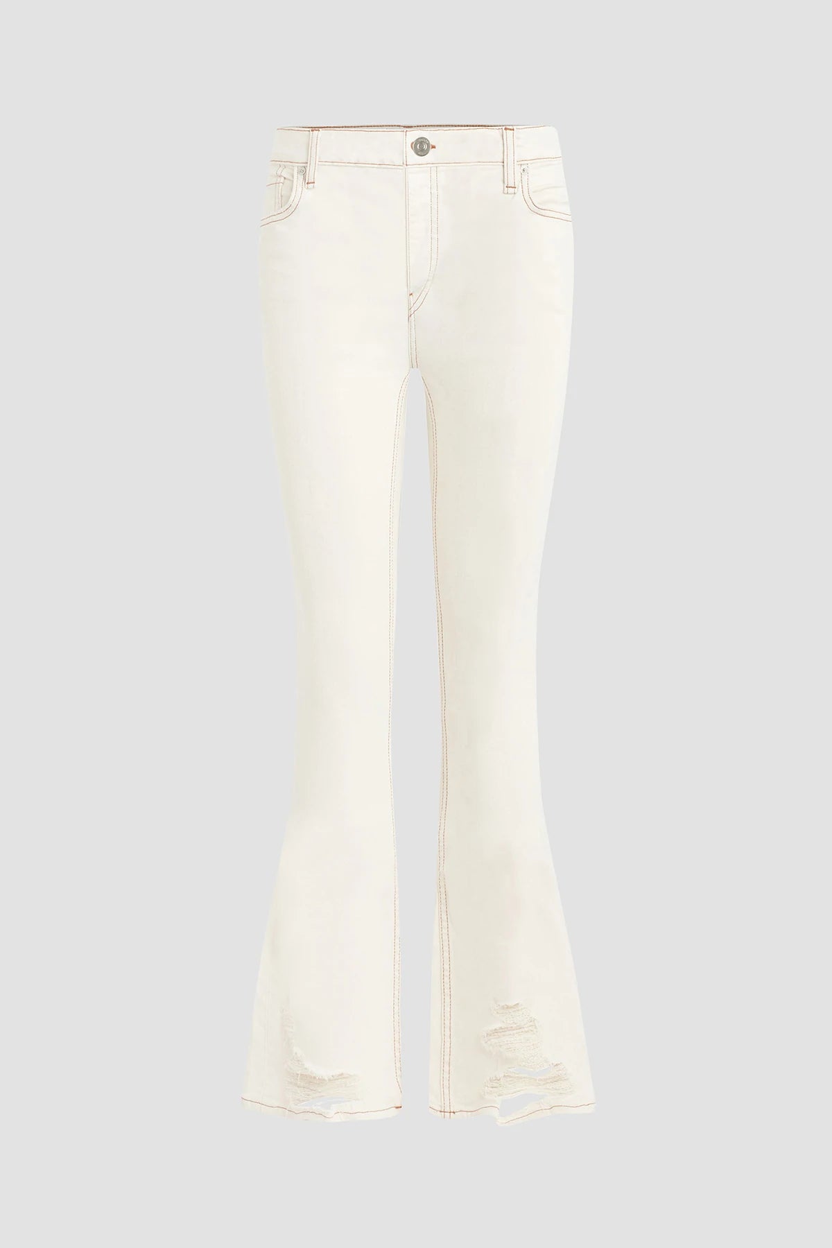 Holly High Rise Flare Jean - Soft Ecru by Hudson — view 5