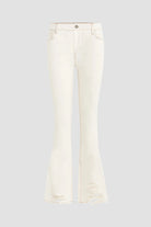 Holly High Rise Flare Jean - Soft Ecru by Hudson — view 5