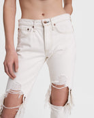 Rosa Mid Rise Boyfriend - Ecru by Rag & Bone — view 6
