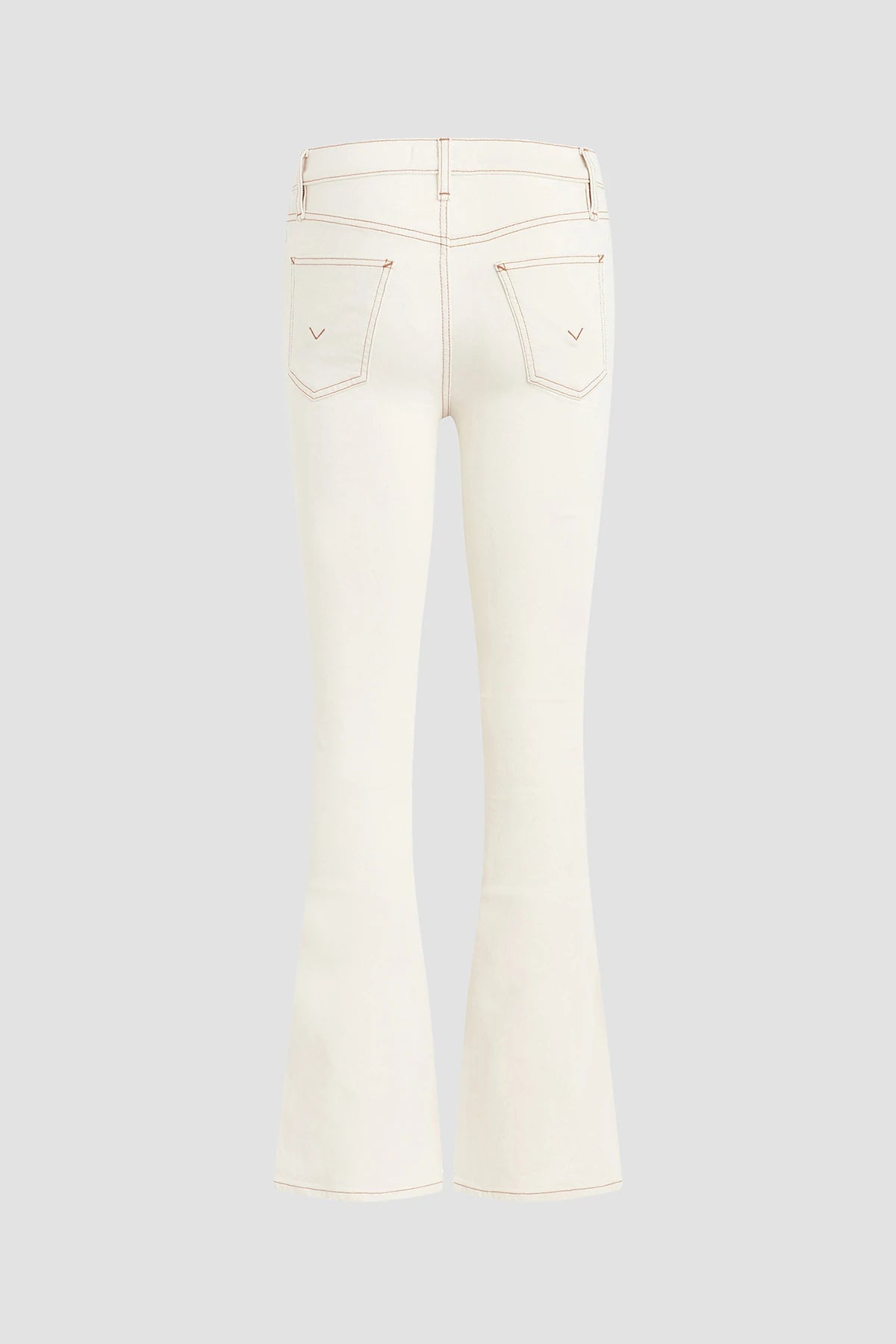 Holly High Rise Flare Jean - Soft Ecru by Hudson — view 6