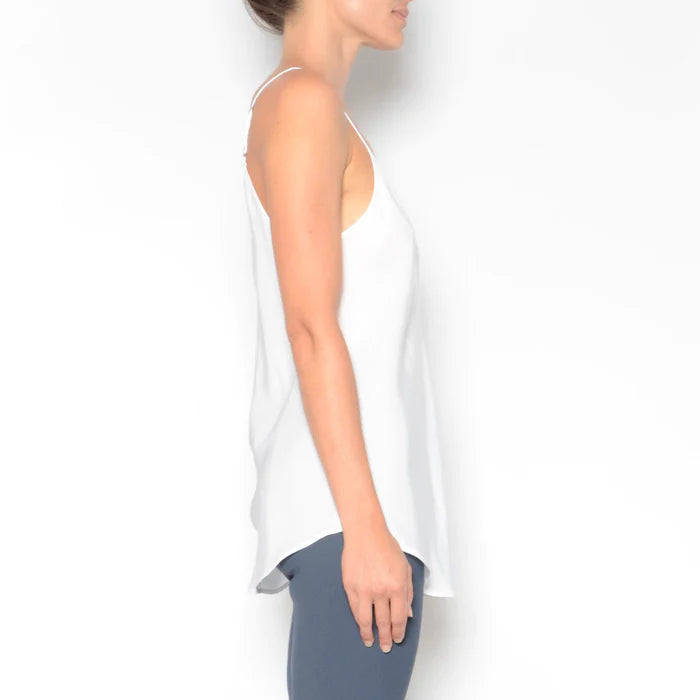 Henrietta Silk Camisole - White by Elaine Kim — view 3