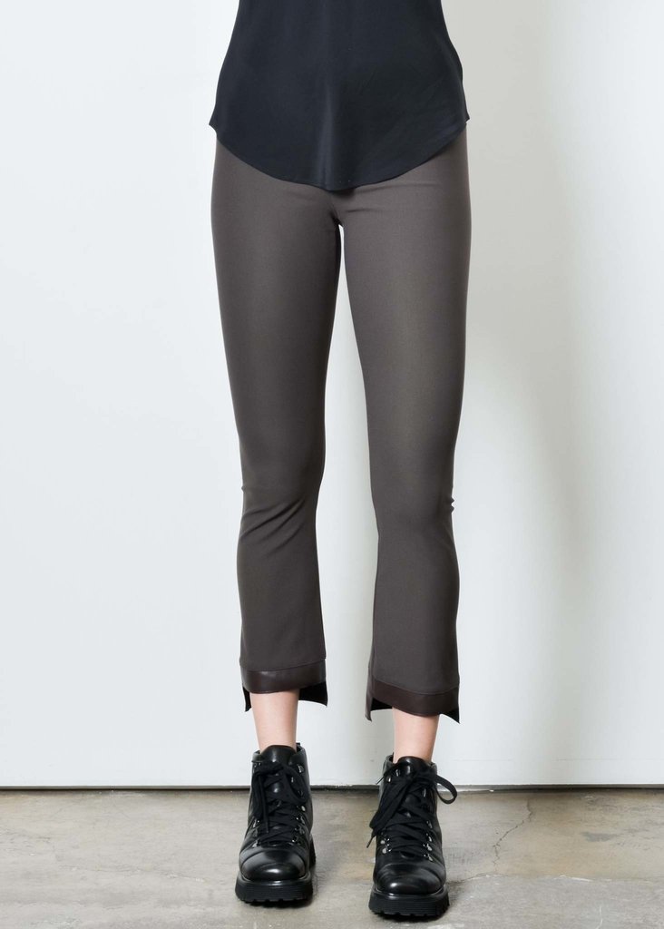 Olga Cropped Flare Pant - Espresso by Elaine Kim | 25 South Boutiques