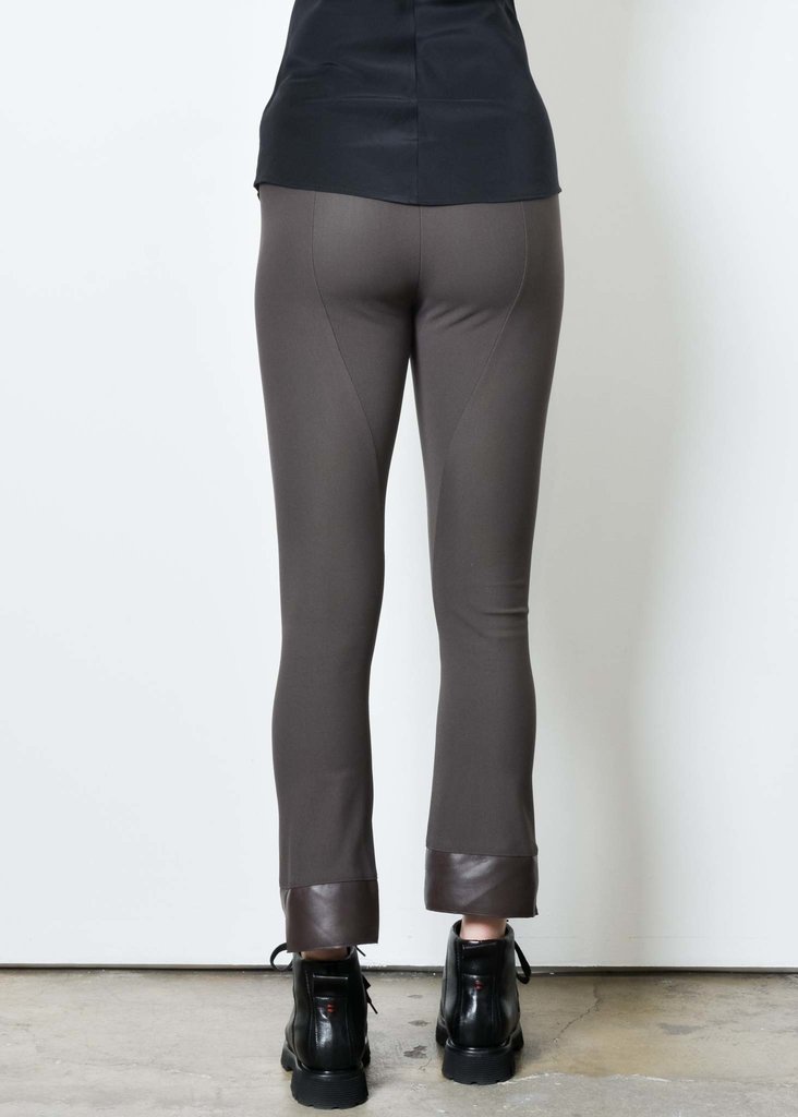 Olga Cropped Flare Pant - Espresso by Elaine Kim — view 3