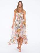 Elana Dress - Jungle Print Ruffle by Taj by Sabrina Crippa | 25 South Boutiques