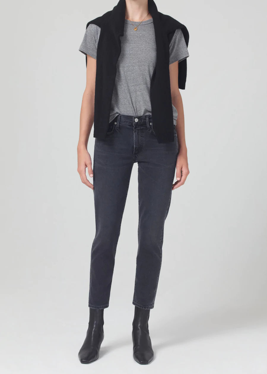 Ella Mid Rise Crop Slim - Film Noir by Citizens of Humanity | 25 South Boutiques