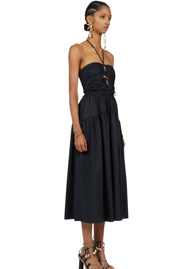 Ella Dress - Noir by Ulla Johnson — view 3