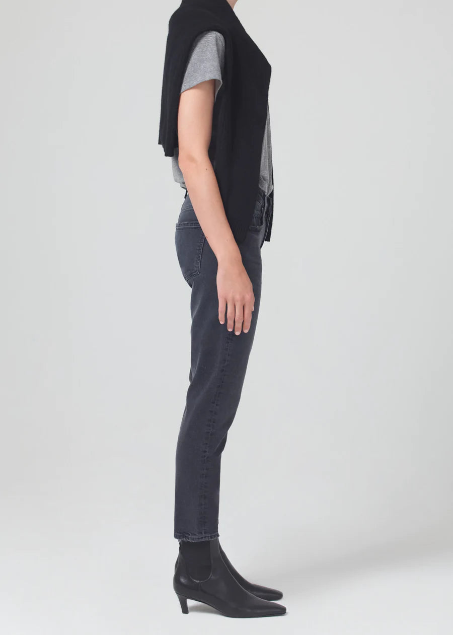 Ella Mid Rise Crop Slim - Film Noir by Citizens of Humanity — view 3