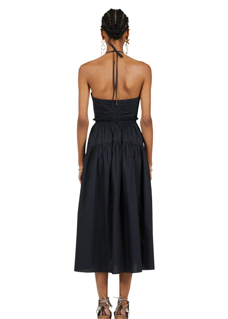 Ella Dress - Noir by Ulla Johnson — view 4