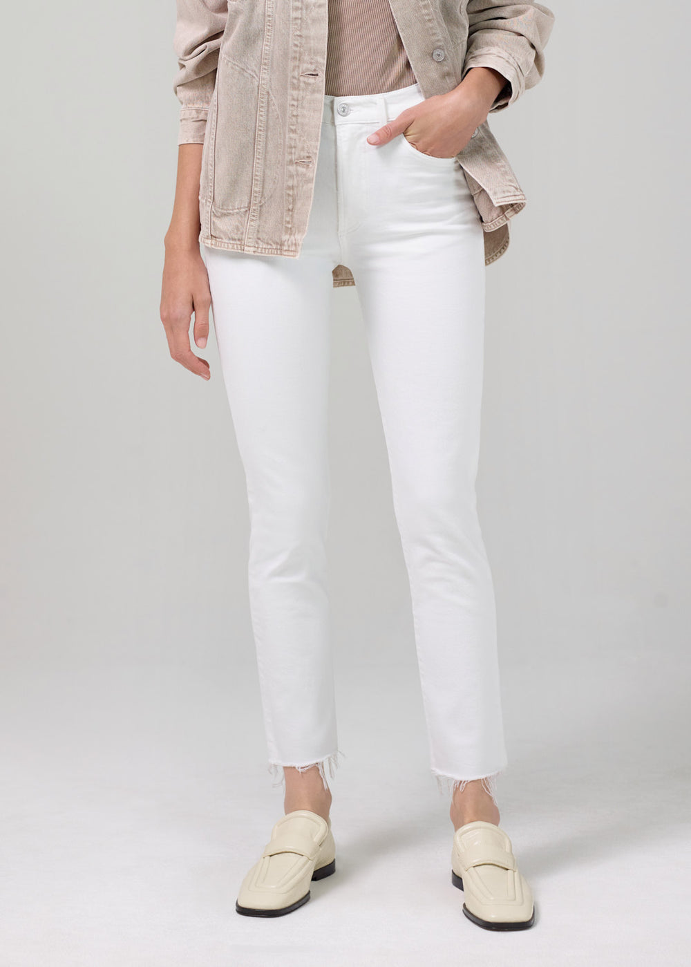 Ella Mid Rise Slim Crop - Moonglow by Citizens of Humanity — view 4