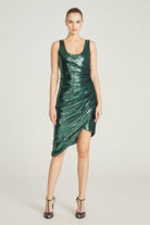 Rollin Sequin Dress - Emerald by Halston | 25 South Boutiques