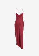 Emma Silk Dress - Burgundy by SER.O.YA — view 6