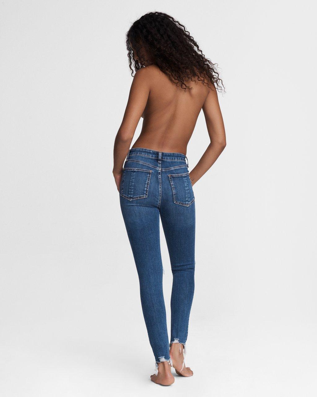 Nina High-Rise Skinny - Emory by Rag & Bone — view 5