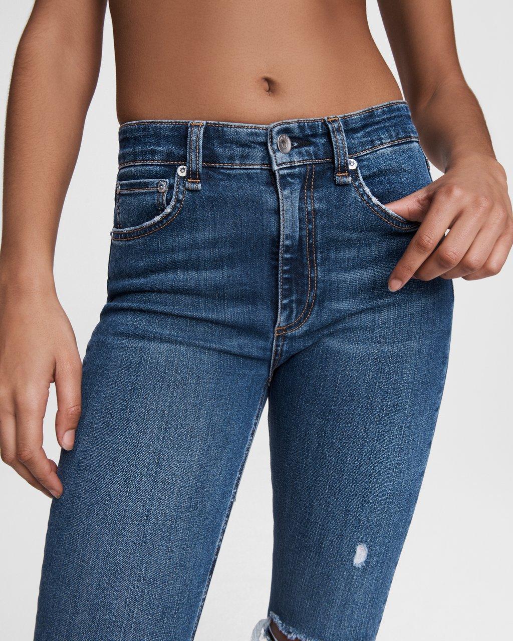 Nina High-Rise Skinny - Emory by Rag & Bone — view 7