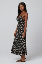 Enzo Midi Dress - Black by Saltwater Luxe — alternate view