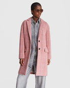 Estelle Cocoon Wool Blend Check Coat - Pink Multi by Rag & Bone | 25 South Boutiques