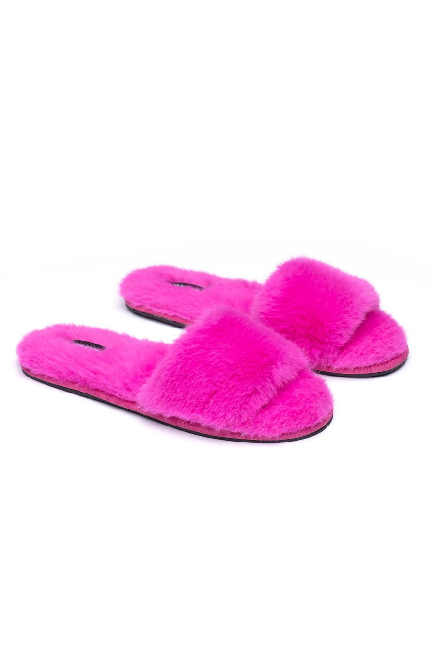 Esther Fur Slides - Hot Pink by Generation Love | 25 South Boutiques