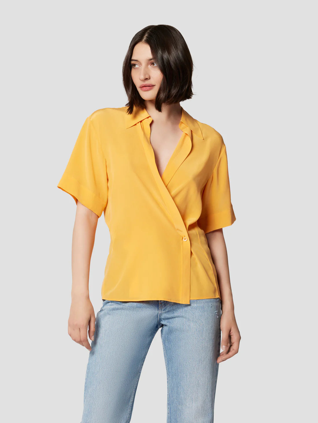 Everly Silk Shirt - Apricot Orange by Equipment | 25 South Boutiques