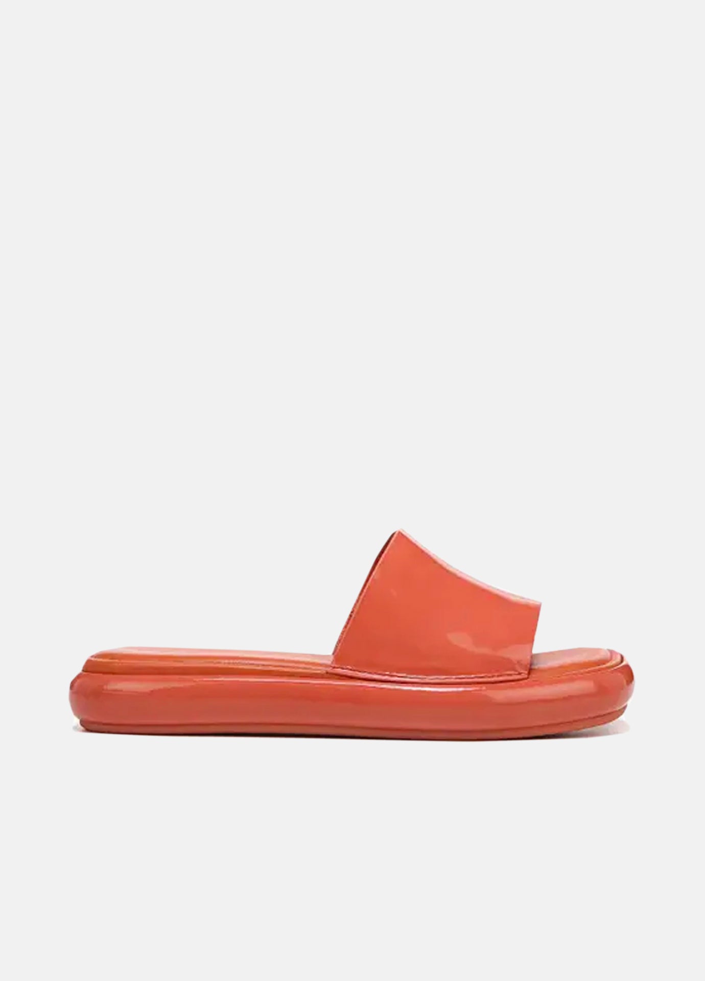 Evie Patent Pool Flatform Sandals - Coral Blossom by Vince | 25 South Boutiques