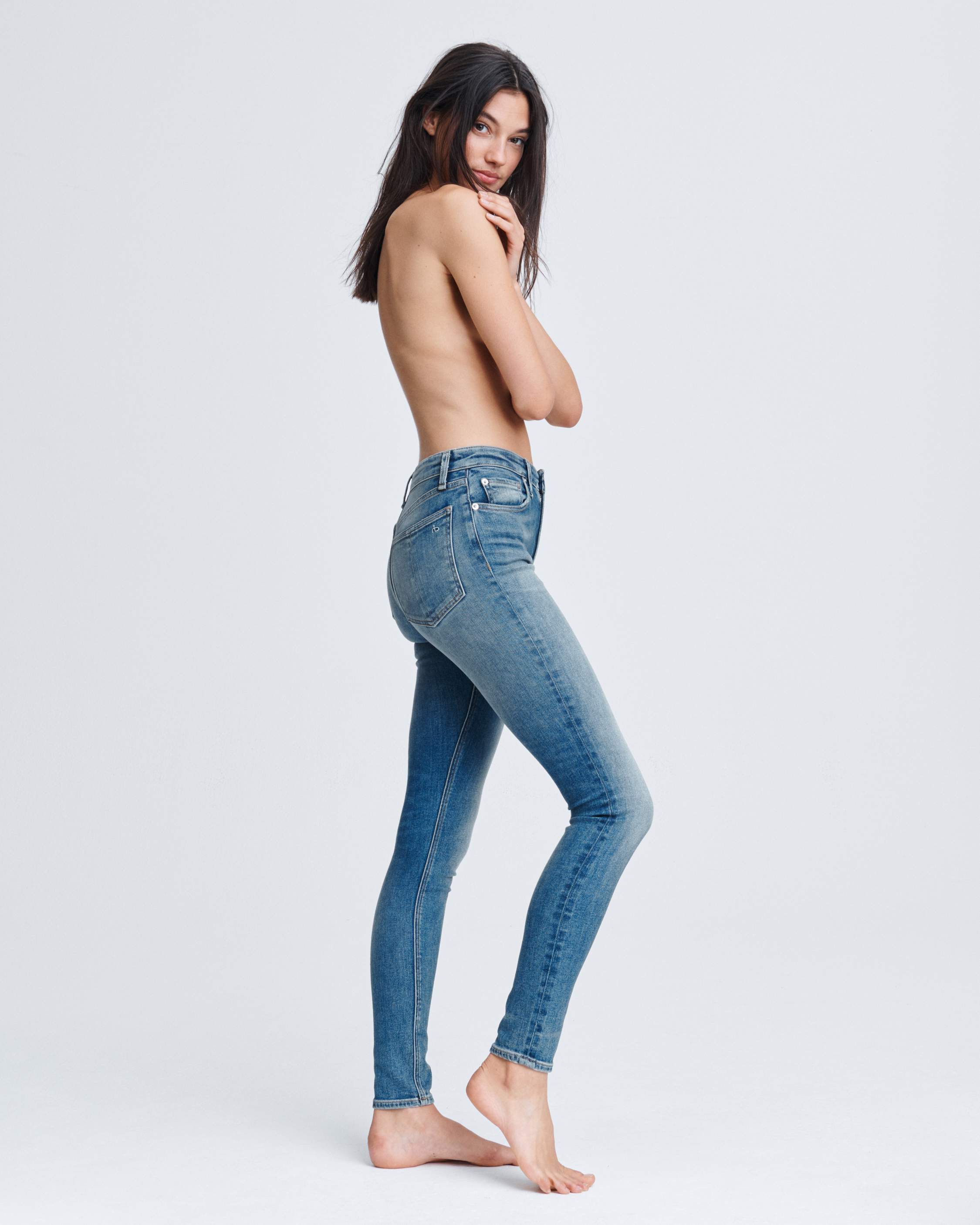 Nina High-Rise Skinny - Exmoor by Rag & Bone — alternate view