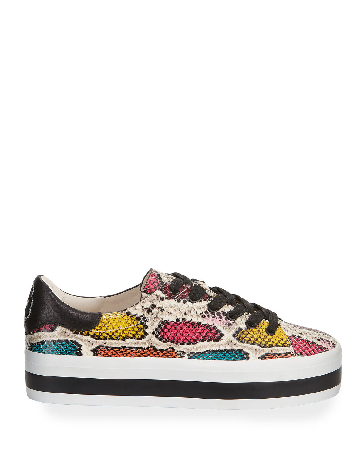 Ezra II Low Top Sneaker - Snake Multi by Alice & Olivia — alternate view