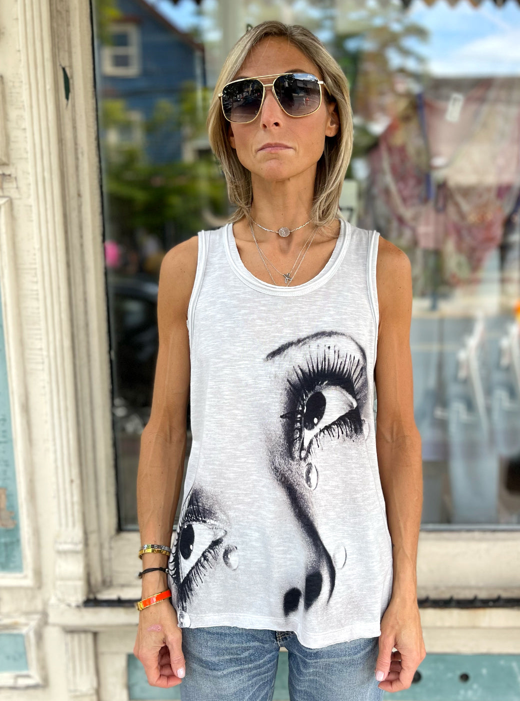 Tank - Eyes by Printed Artworks | 25 South Boutiques