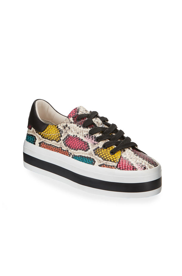 Ezra II Low Top Sneaker - Snake Multi by Alice & Olivia | 25 South Boutiques