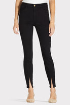 Le High Skinny Front Split - Film Noir by Frame | 25 South Boutiques