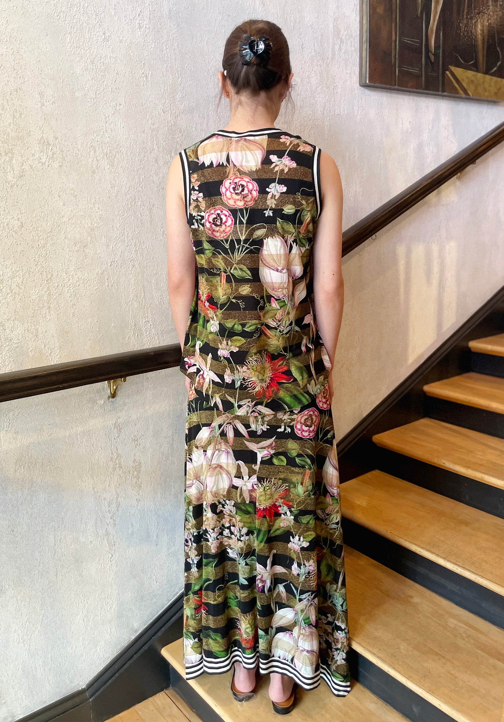 Skirt - Black Gold Floral by Beate Heymann — view 4