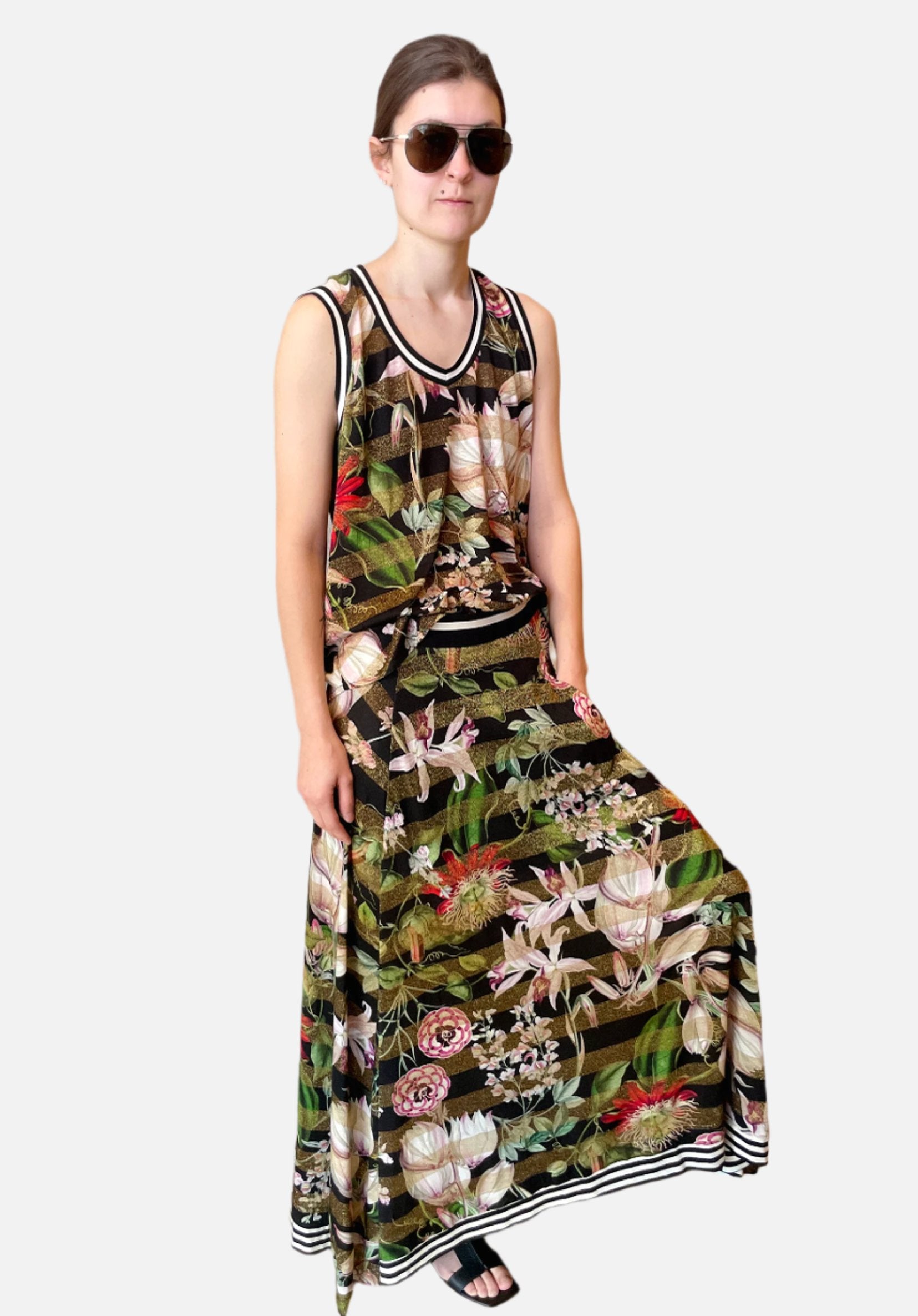 Skirt - Black Gold Floral by Beate Heymann | 25 South Boutiques